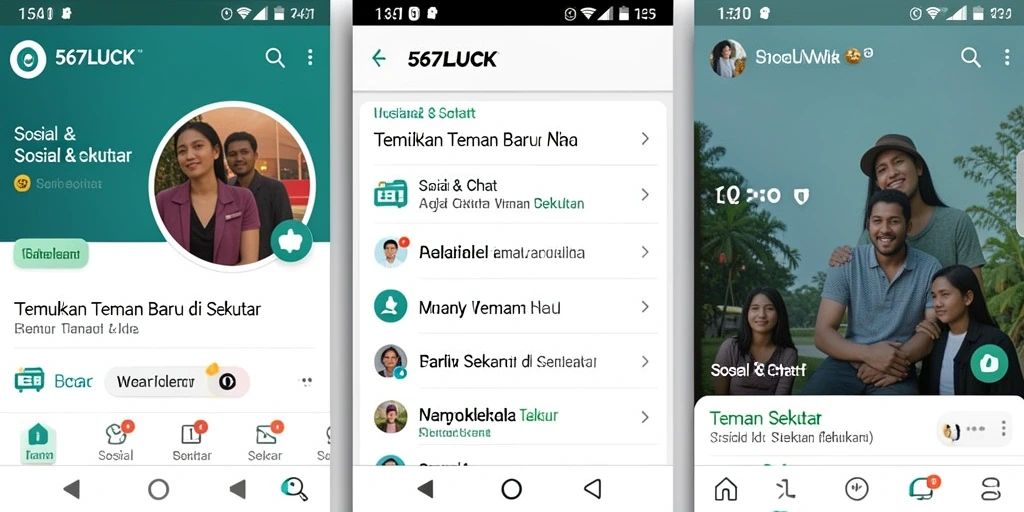 Antarmuka aplikasi 567LUCK yang menarik dan interaktif.