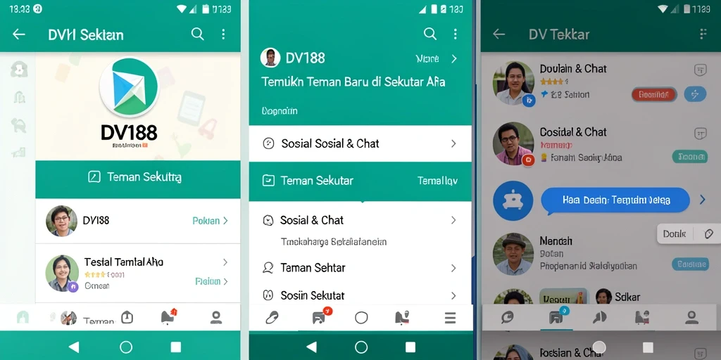 Tampilan antarmuka DV188 yang menarik dan mudah dinavigasi.