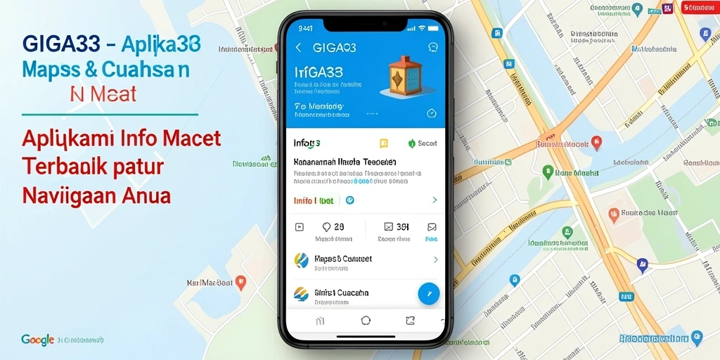 Tampilan antarmuka GIGA33 yang informatif dan intuitif untuk kemacetan.