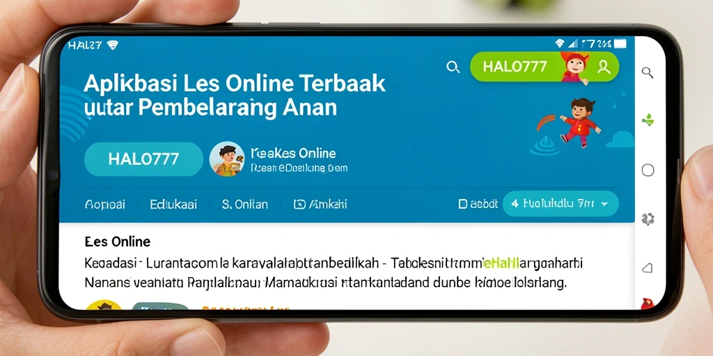 Antarmuka aplikasi HALO777 yang intuitif dan mudah digunakan.