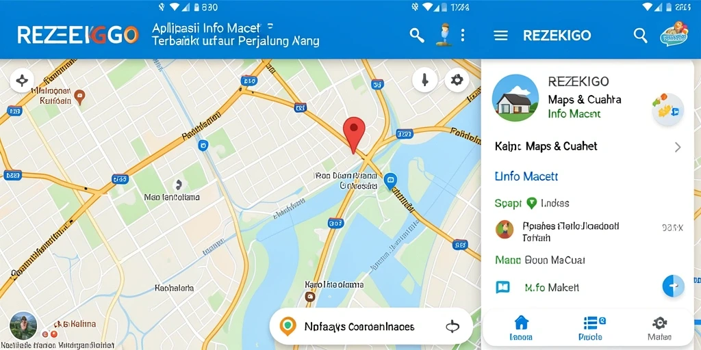 Tampilan antarmuka aplikas Info Macet REZEKIGO yang intuitif.