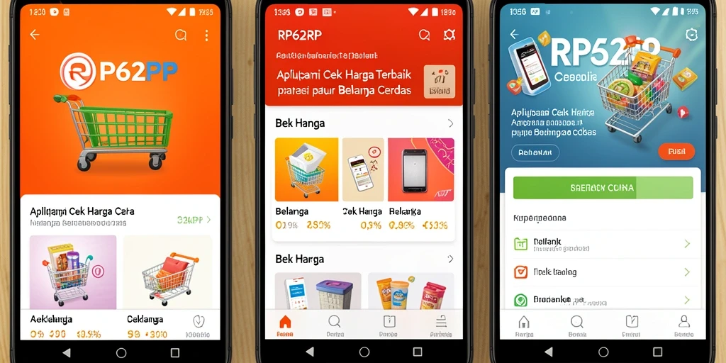 Antarmuka RP62RP menampilkan perbandingan harga produk dengan efisien.