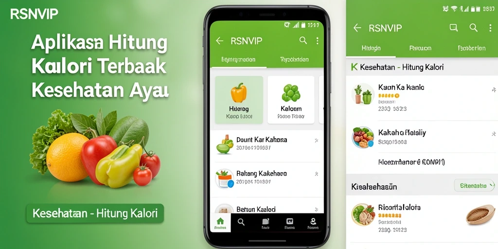 Tampilan antarmuka RSNVIP untuk menghitung kalori dengan mudah.